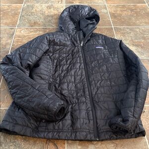 Patagonia Nano Puff Insulated Hoodie Jacket / CoatBlack Women's XL Pre-owned